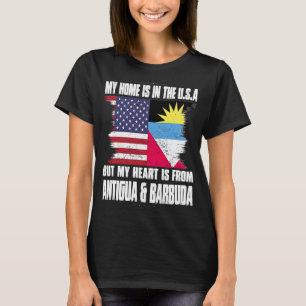 Antigua American Patriot Grown Proud Home Heart US T-Shirt