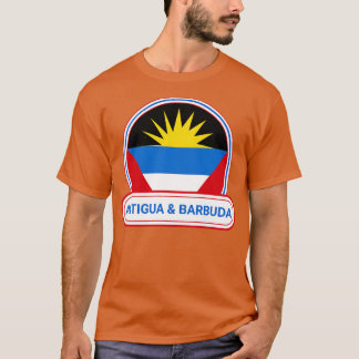 Antigua and Barbuda Country Badge Antigua and Barb T-Shirt