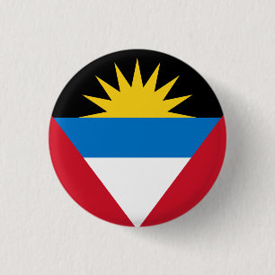 Antigua and Barbuda Flag 3 Cm Round Badge