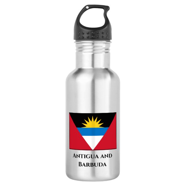 Antigua and Barbuda Flag 532 Ml Water Bottle (Front)