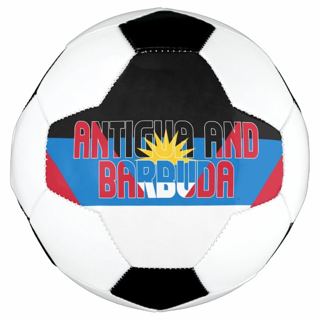 Antigua and Barbuda Flag Adorable Patriotic Football (Front)