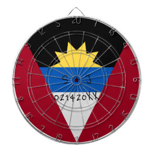 Antigua and Barbuda Flag BTS Custom Message Dartboard