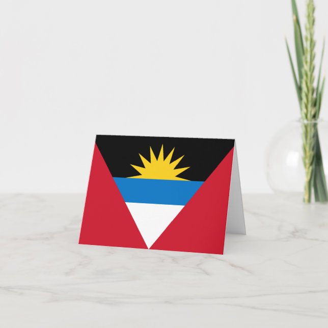 Antigua and Barbuda Flag Card (Front)
