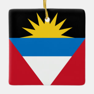 Antigua and Barbuda Flag Ceramic Ornament