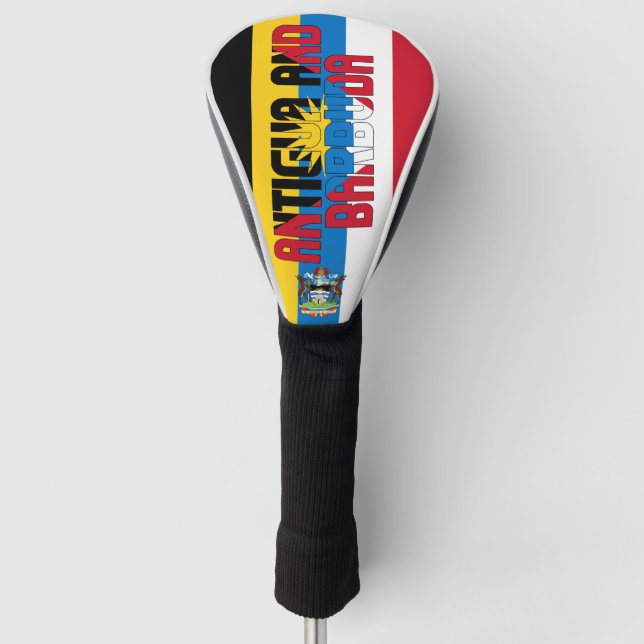 Antigua and Barbuda Flag Gorgeous Patriotic Golf Head Cover (Front)