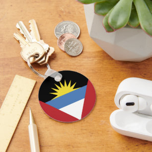 Antigua and Barbuda flag Key Ring