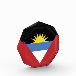 Antigua and Barbuda flag Photo Block