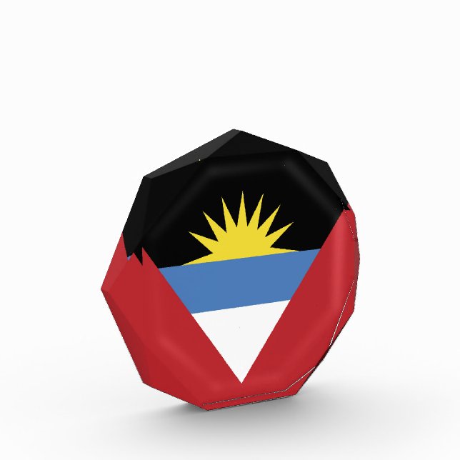Antigua and Barbuda flag Photo Block (Left)