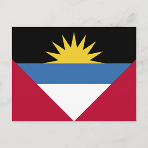 Antigua and Barbuda Flag Postcard