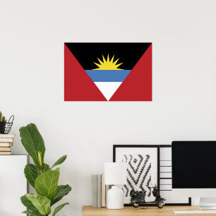 Antigua and Barbuda flag Poster