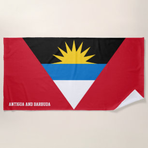 Antigua and Barbuda Flag Splendid Patriotic Beach Towel