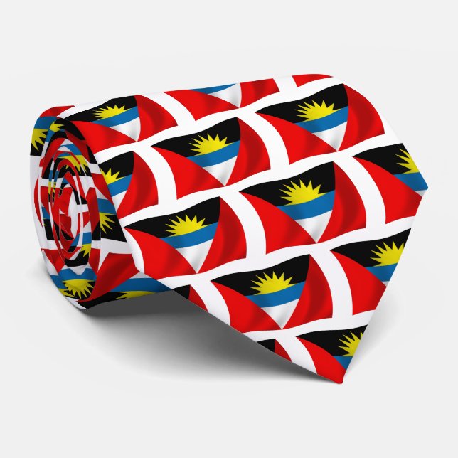 Antigua and Barbuda Flag Tie (Rolled)