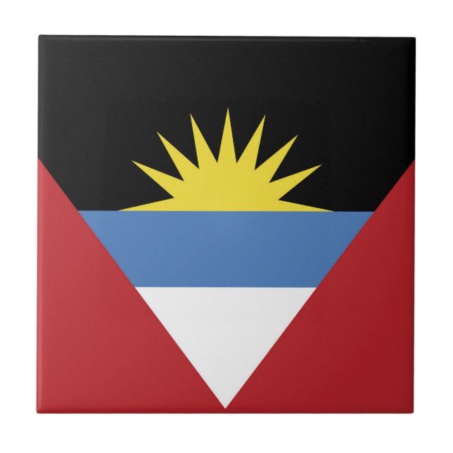 Antigua and Barbuda flag Tile (Front)