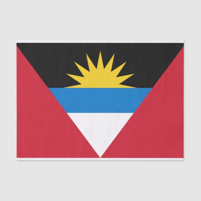 antigua and barbuda flag tissue paper (Front)