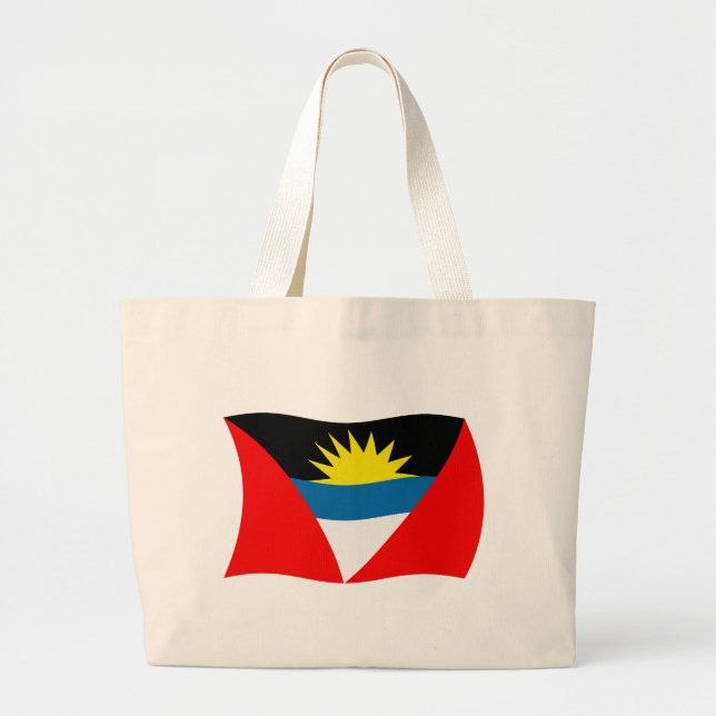Antigua and Barbuda Flag Tote Bag (Front)