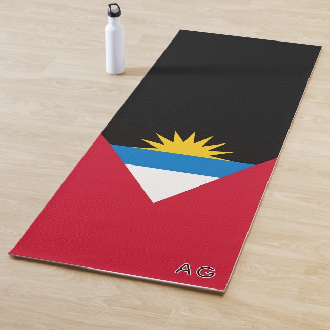 Antigua and Barbuda Flag Yoga Mat (In Situ)