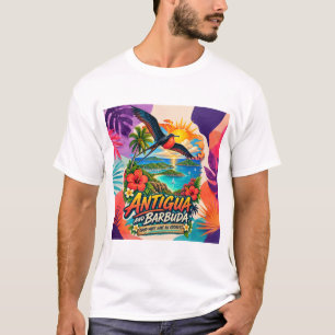Antigua and Barbuda Good Vibes Have an Address T-S T-Shirt