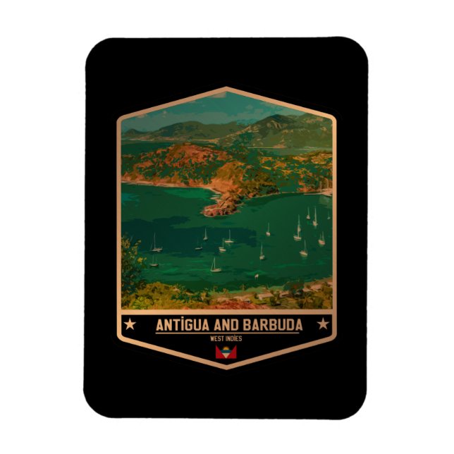 Antigua and Barbuda Magnet (Vertical)