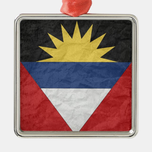 Antigua and Barbuda Metal Tree Decoration (Front)