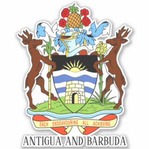 Antigua and Barbuda National Coat Arms Patriotic