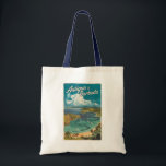 Antigua and Barbuda Painterly Travel Art Vintage Tote Bag<br><div class="desc">Antigua and Barbuda vector artwork design. Antigua and Barbuda,  a twin-island paradise in the Caribbean,  is known for its pristine white-sand beaches,  crystal-clear waters,  and rich maritime history.</div>