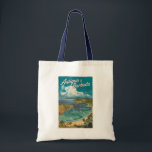 Antigua and Barbuda Painterly Travel Art Vintage Tote Bag<br><div class="desc">Antigua and Barbuda vector artwork design. Antigua and Barbuda,  a twin-island paradise in the Caribbean,  is known for its pristine white-sand beaches,  crystal-clear waters,  and rich maritime history.</div>