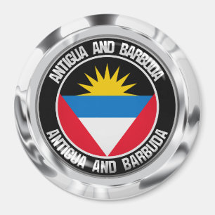 Antigua and Barbuda Round Emblem Magnet