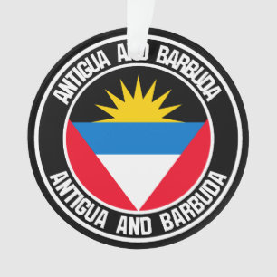 Antigua and Barbuda Round Emblem Ornament