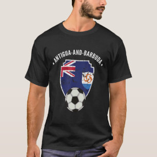 Antigua And Barbuda Soccer Flag Football Pride Roo T-Shirt