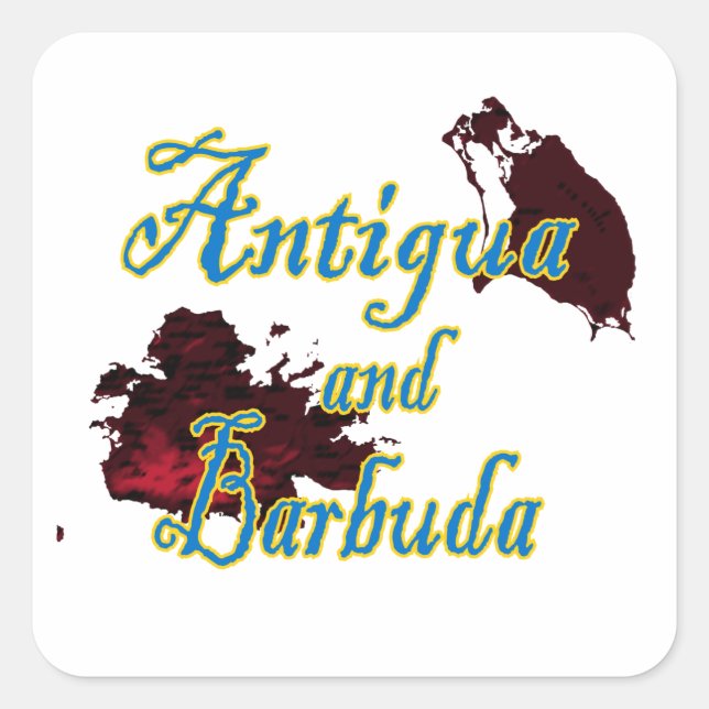 Antigua and Barbuda Square Sticker (Front)