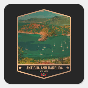 Antigua and Barbuda Square Sticker