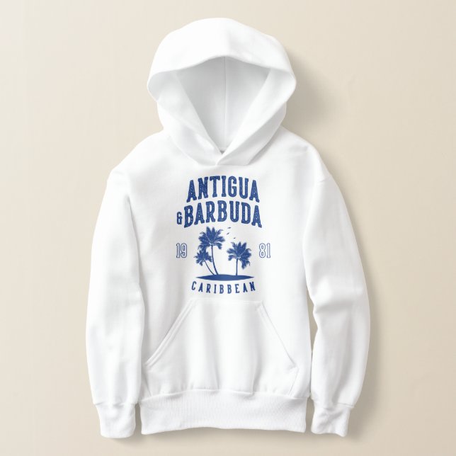 Antigua & Barbuda Caribbean Palm Tree Kids (Laydown)