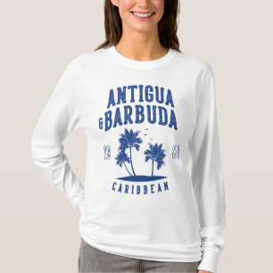 Antigua & Barbuda Caribbean Palm Tree T-Shirt