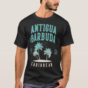 Antigua & Barbuda Caribbean Palm Tree T-Shirt