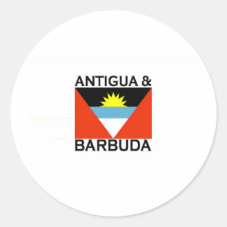 Antigua & Barbuda Classic Round Sticker