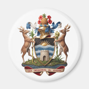 Antigua Barbuda coat arms symbol country emblem fl Magnet