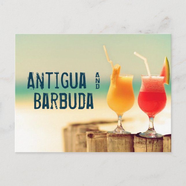 Antigua & Barbuda cocktails Postcard (Front)