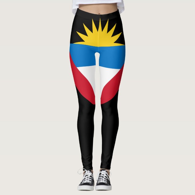 Antigua & Barbuda flag Leggings (Front)