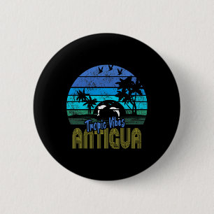 Antigua Caribbean Beach Vacation Souvenir 6 Cm Round Badge