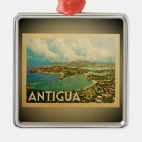 Antigua Caribbean Ornament Vintage Travel