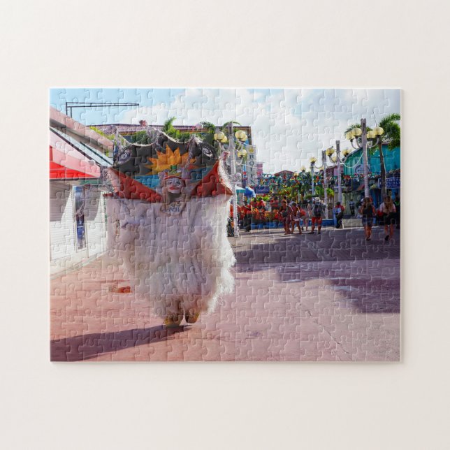 Antigua Caribbean Road Musician. Jigsaw Puzzle (Horizontal)
