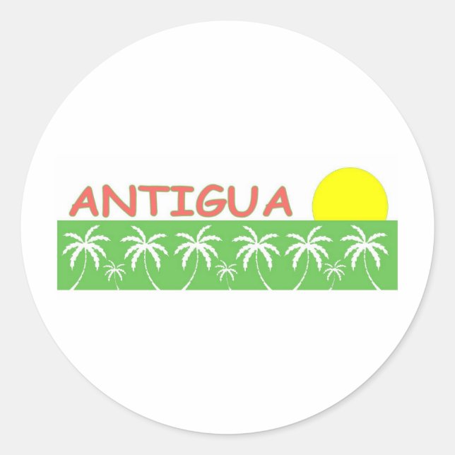 Antigua Classic Round Sticker (Front)