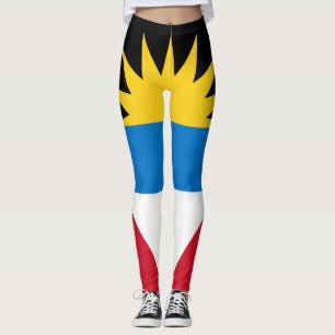 Antigua Flag Antiguan Barbudan Caribbean Carnival Leggings