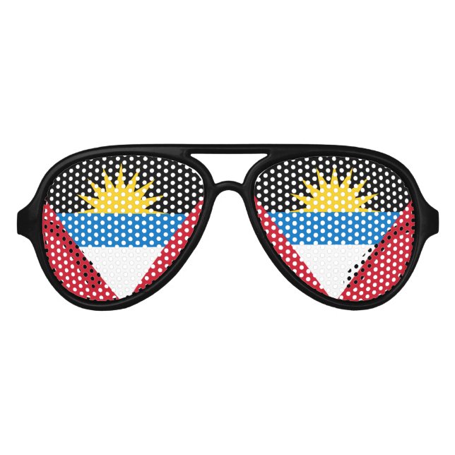 Antigua Flag Aviator Sunglasses (Front)