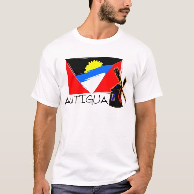 ANTIGUA (FLAG LINE) T-Shirt (Front)