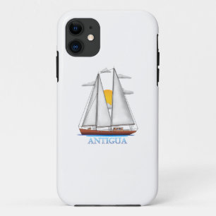 Antigua Florida Coastal Nautical Sailing Sailor iPhone 11 Case