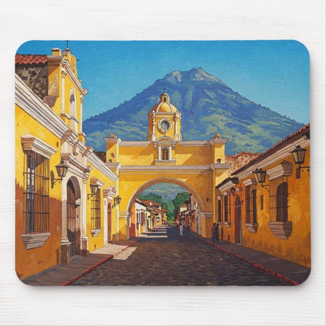 Antigua Guatemala Travel Mouse Mat (Front)