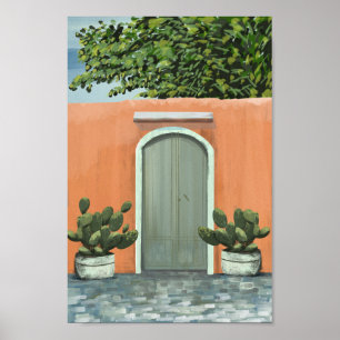 Antigua Guatemala vintage travel poster