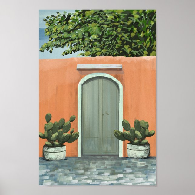 Antigua Guatemala vintage travel poster (Front)