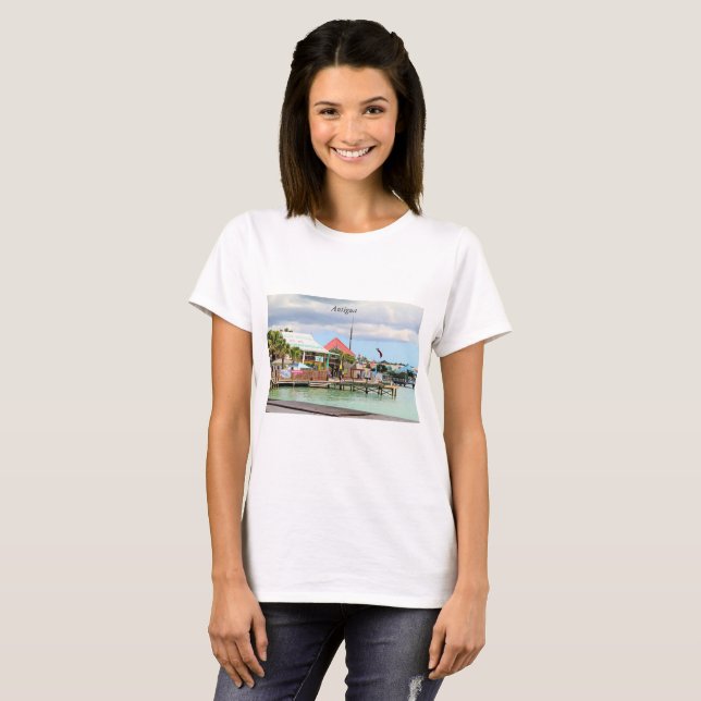 Antigua, Island in the Caribbean T-Shirt (Front Full)